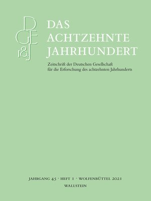 cover image of Das achtzehnte Jahrhundert 45/1